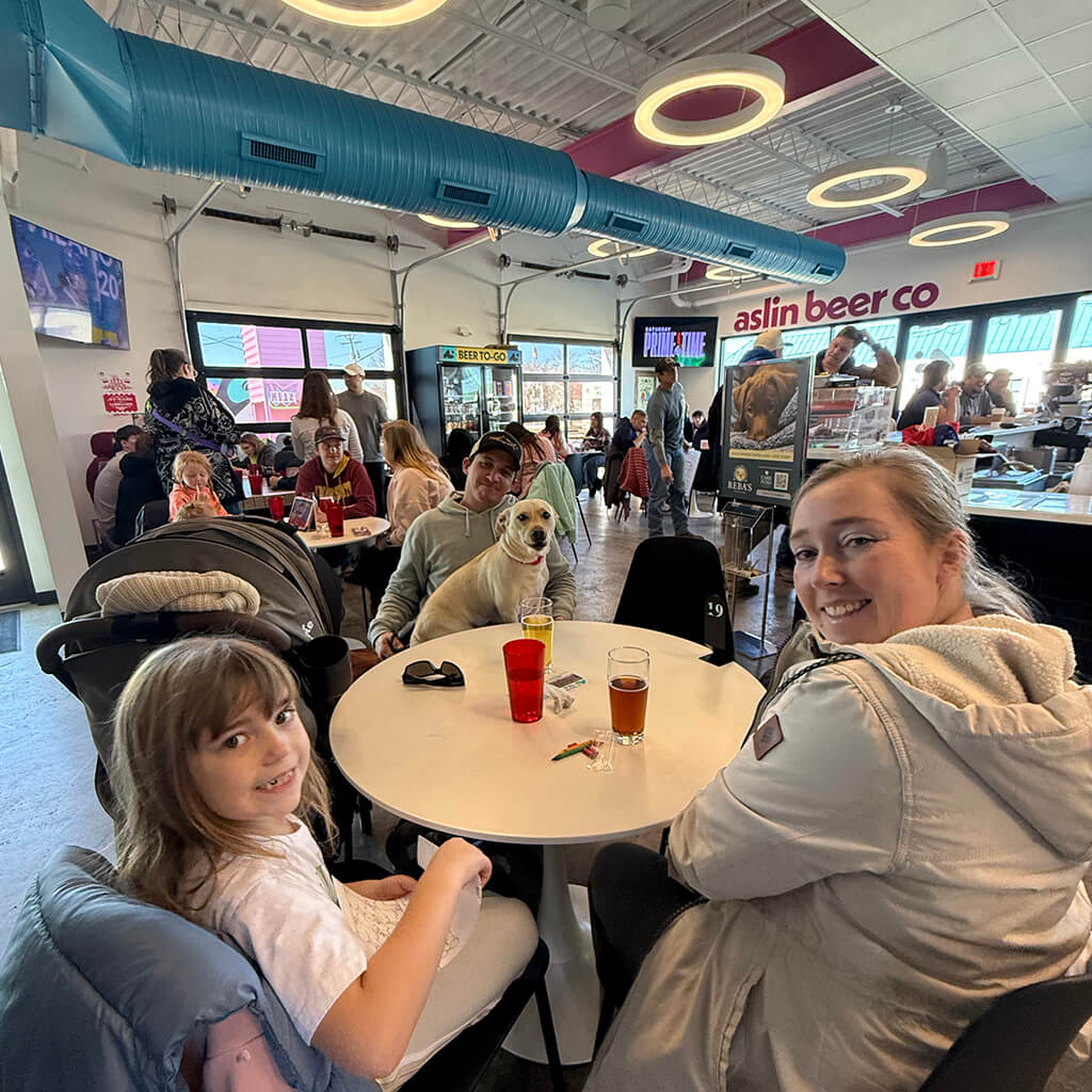 Our guests enjoyed the Aslin Beer co beverages at the Puppy Bowl