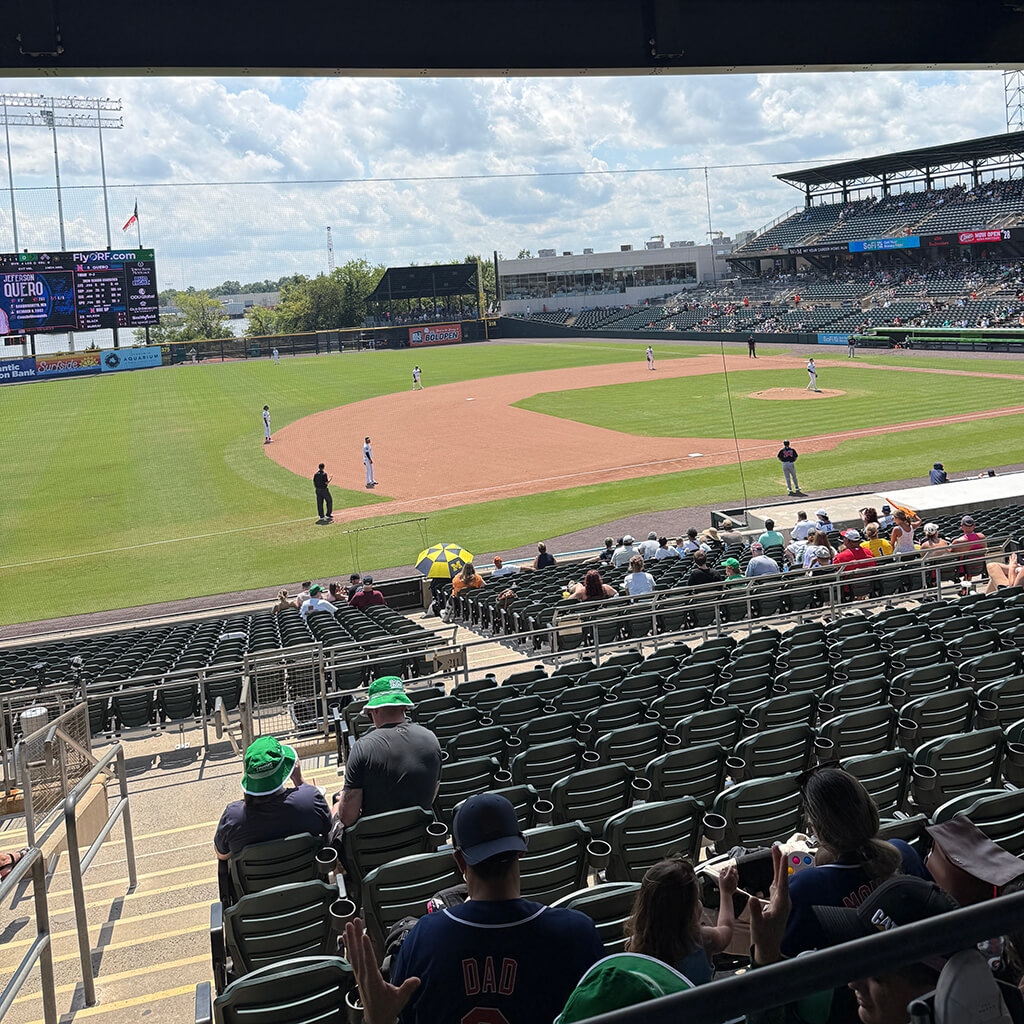 Harbor park POV to watch the Norfolk Tides play during Bark in the Park 2026